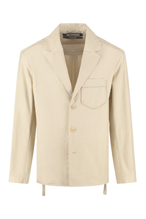 Pacalo button-front cotton jacket-0